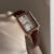 Vintage Mother of Pearl Face Brown/Black Leather