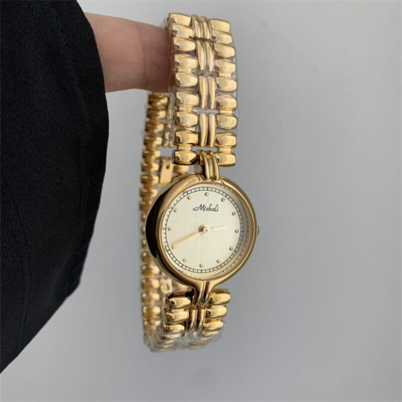 Classic Gold/Silver Round Slim Stainless Steel Women’s Watch
