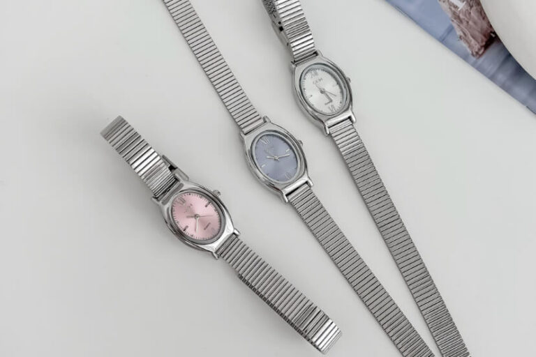 Chic Silver Oval Dial Stainless Steel Women’s Watch