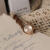 Chic Brown/Black Oval Leather Watch for Women