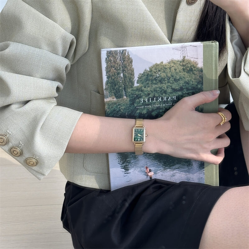 Classic Gold/Silver Rectangle Bracelet Watch