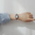 Minimalist Style Silver-Blue Square Bracelet Ladies Watch