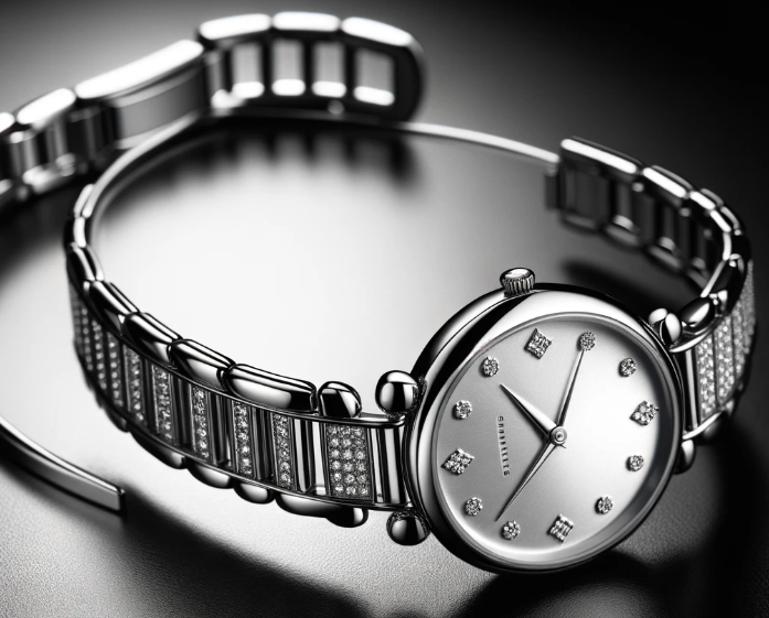 Stainless Steel Round Watch