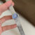 Round Face Silver Blue Bracelet Watch