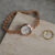 Vintage Style Gold/Silver Round Bracelet Watch