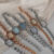 Chic Style Gold/Silver/Blue/pink Round Stainless Steel Watch