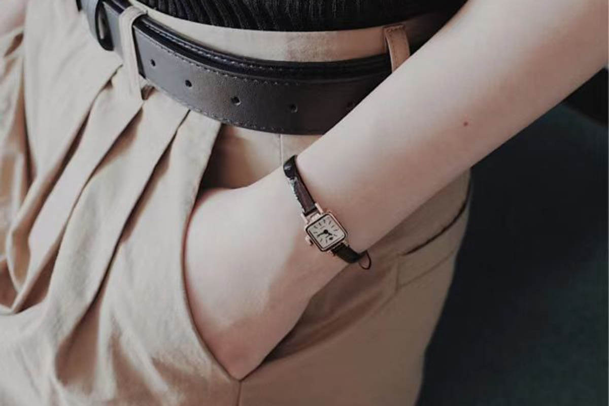 small square women's watch