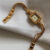 Chic Champagne Square Chain Watch for Women