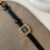 Classic Black Dress Fit Square Leather Women’s Watch