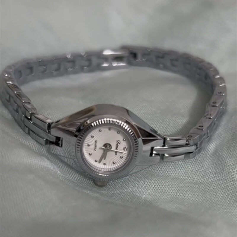 Chic Style Gold/Silver Round Stainless Steel Watch