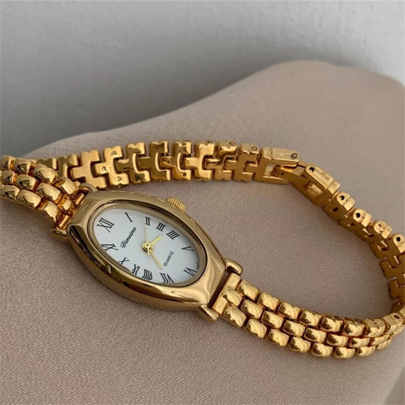 Dainty Gold Bracelet Watch