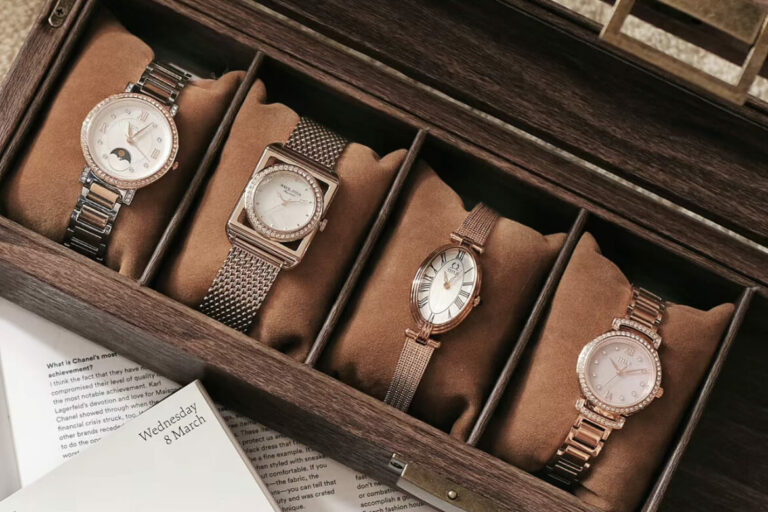 Various styles of women's watches