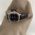 Chic Style Black Square Genuine Leather Wristwatch