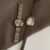 Chic Round Face Silver Chain Watch for Women