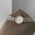Cool Mother of Pearl Round Face Gold＆Silver Two-tone Bracelet Women‘s Watch