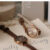 Chic Brown/Black Oval Leather Watch for Women