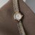 Chic Style Mother of Pearl Face Gold＆Silver Two-tone Bracelet Watch for Women