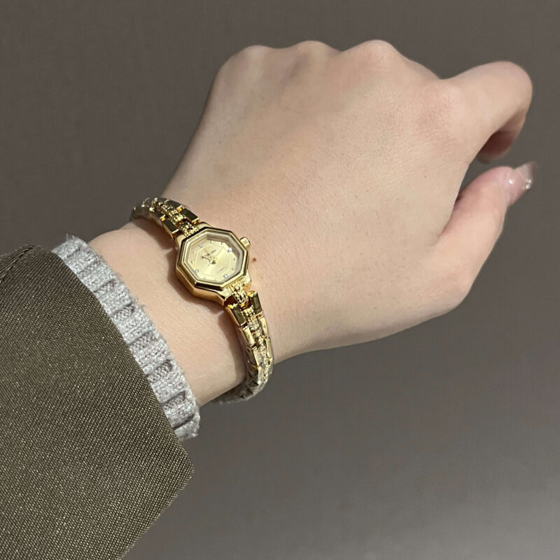 Vintage Style Gold Small Face Women's Watch