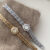 Dainty Gold/Silver Sparkling Flower-Shaped Bracelet Watch