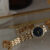 Chic Style Gold/Silver Round Bracelet Ladies Watch