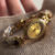 Vintage Natural Tiger's Eye Stone Bracelet Watch