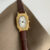 Vintage Style Brown/Gold Oval Bracelet Watch for Women