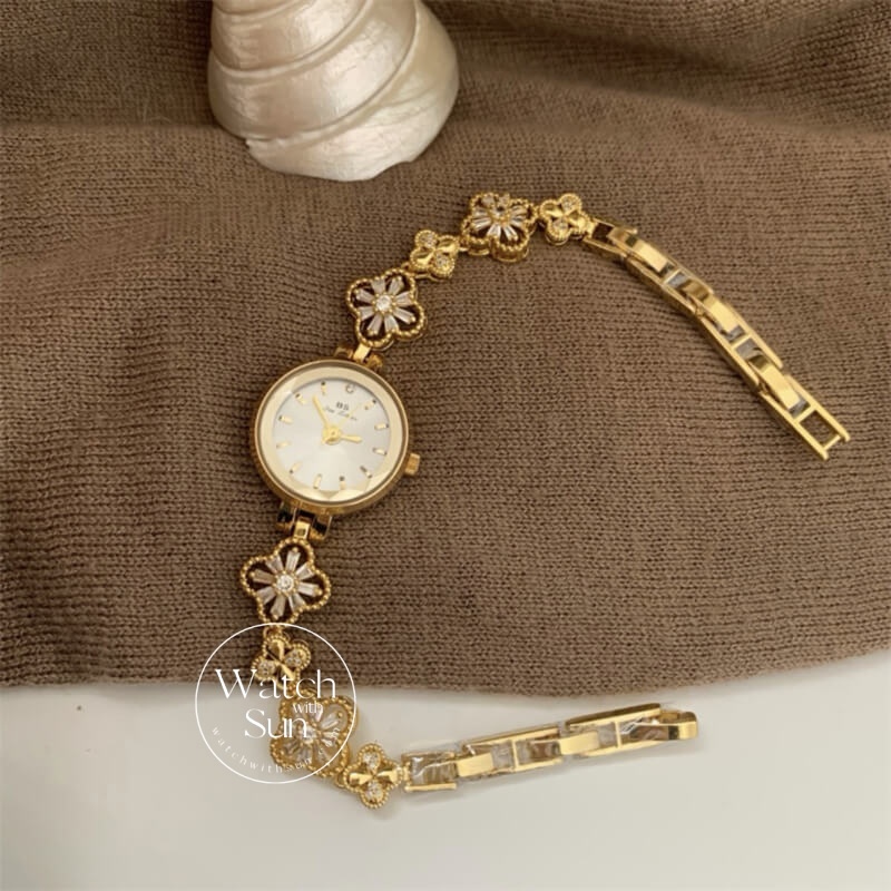 Dainty Gold/Silver Small Round Women's Watch