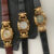 Chic Style Black/Brown Round Samll Face Leather Watch