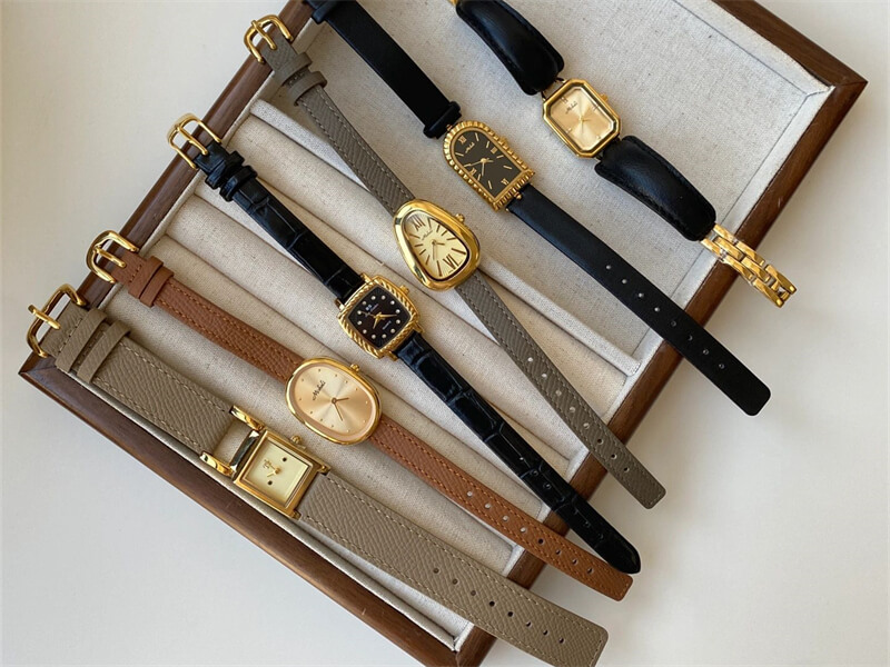 Various styles of women's watches