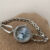 Round Blue Face Silver Bracelet Watch