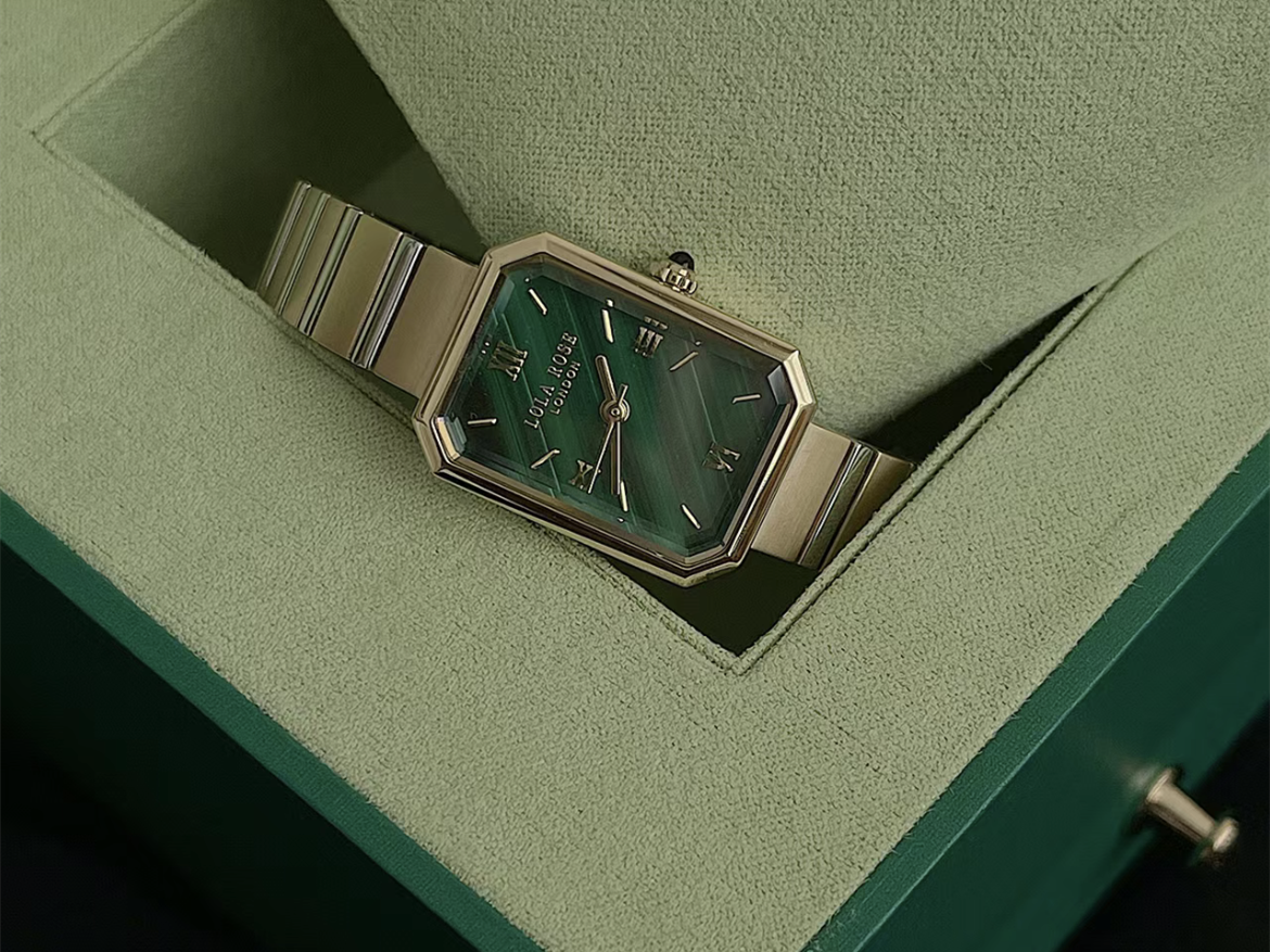 Stainless Steel Women's Rectangular Dial Watch