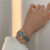 Vintage Style Brown/Blue Round Ladies Watch