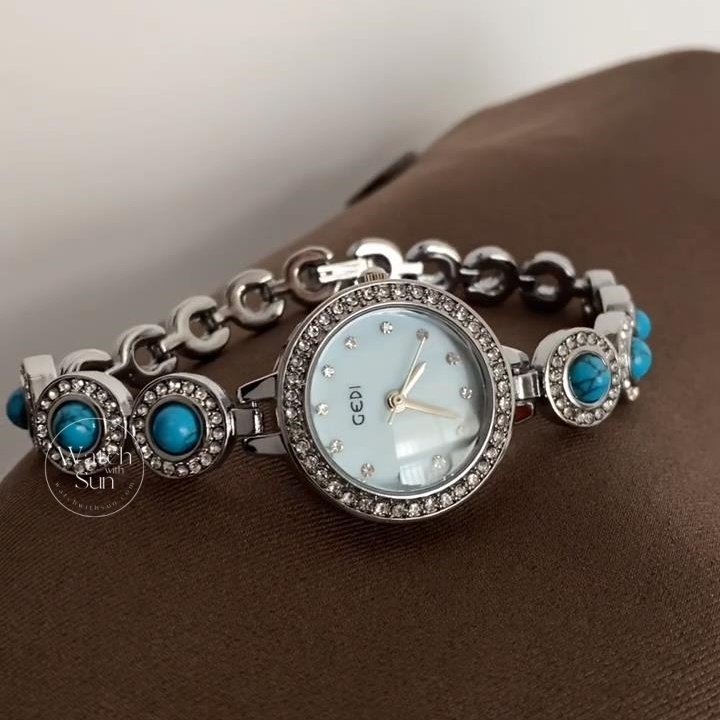 Vintage Natural Turquoise Ladies' Bracelet Watch