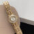 Dainty Gold/Silver Sparkling Flower-Shaped Bracelet Watch