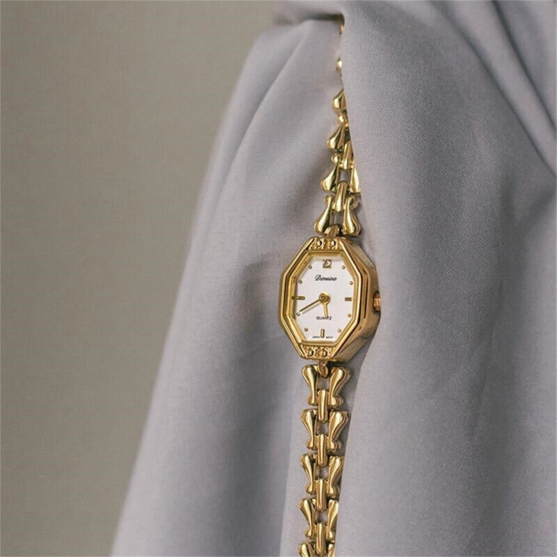 Irregular small face bracelet watch