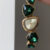 Vintage Black/Green Irregular Face Bracelet Watch