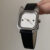 Classic Black Cat-shaped Genuine Leather Watch