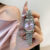 Chic Style Silver-Pink Round Bracelet Watch for Women