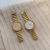 Minimalist Gold Round Face Watch for Women