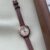 Vintage Style Brown/Black Leather Watch for Women
