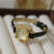 Classic Square Face Black Leather Watch