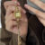 Chic Champagne Square Chain Watch for Women