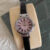 Chic Style Brown/Black Round Leather Watch for Women