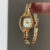 Minimalist Style Gold Round Face Chain Watch