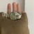Minimalist Style Silver/Green Square Face Bracelet Wristwatch
