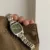 Minimalist Style Silver/Green Square Face Bracelet Wristwatch