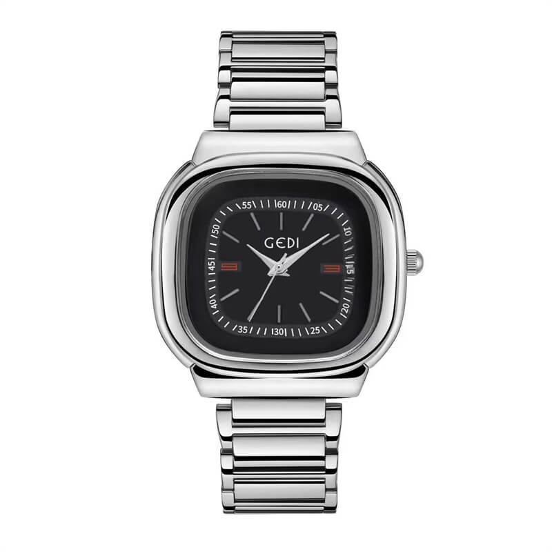 Unisex Square Steel Band Watch