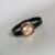 Classic Black-Gold Square Leather Watch for Women