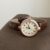 Dainty Brown/Black Round Leather Women's Watch