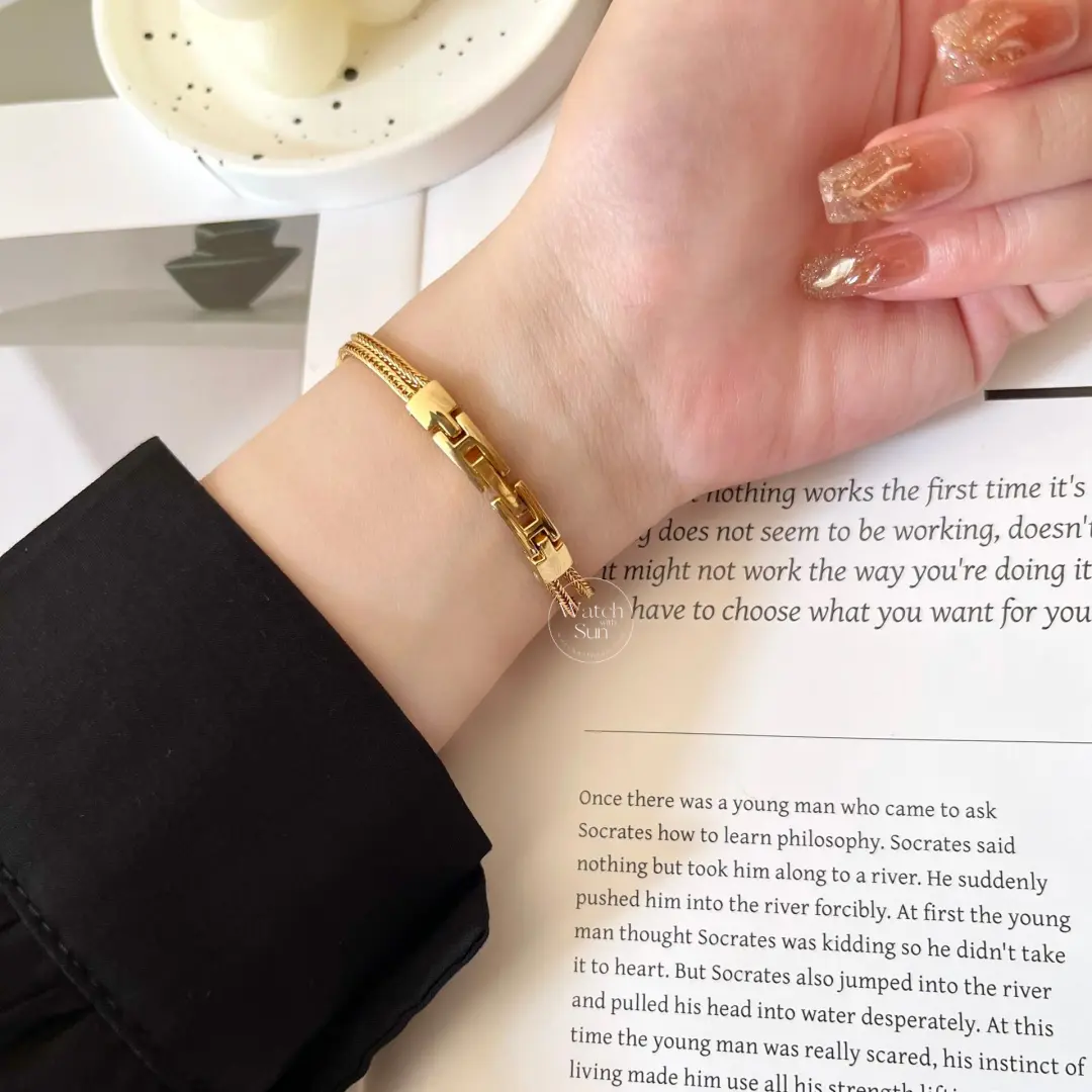 Chic Style Black Square Face Stainless Steel Ladies Watch